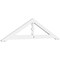 Ekena Millwork Pitch Artisan Architectural Grade PVC Gable Pediment, 48"W x 12"H x 1"P (6/12) GPP048X012X100ART - alternate 1